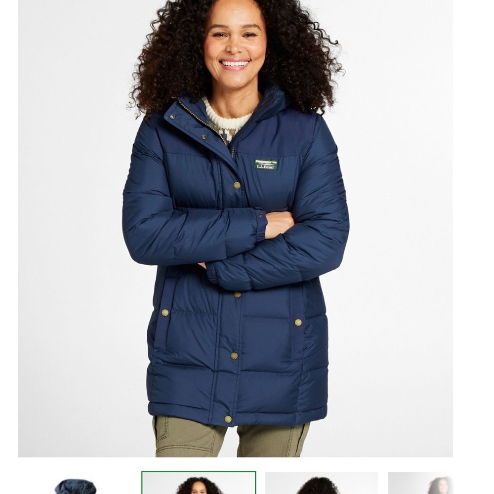 L.L. Bean Women's Deep Blue Puffer Coat